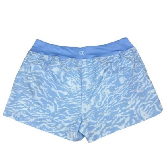 Under Armour Womens Fusion 3" Shorts In Horizon Blue 2XL - Picture 6 of 7